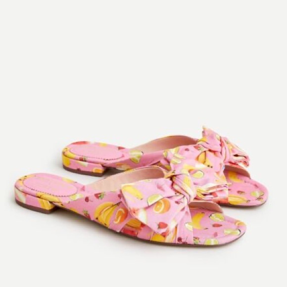 Edie Parker x J. Crew Fruit Bow Sandals - Picture 3 of 9